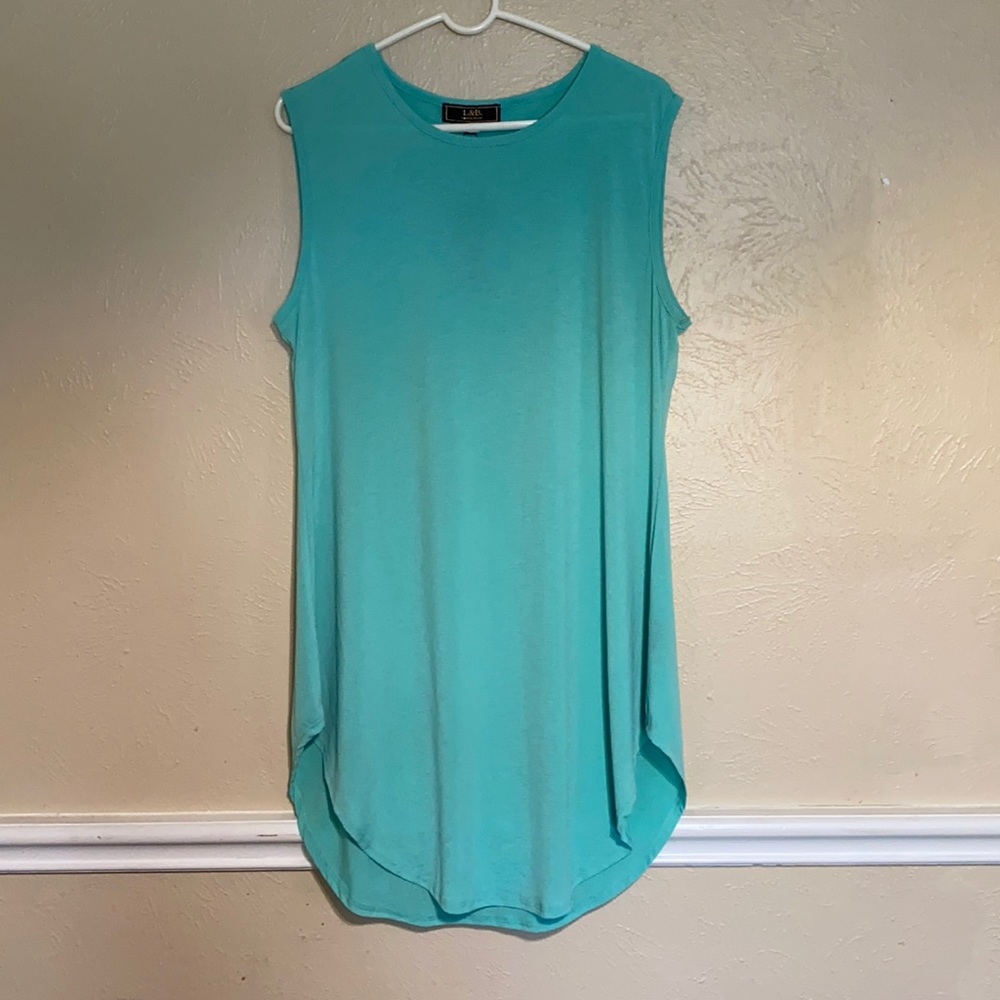 L&B Turquoise Sleeveless Dress
